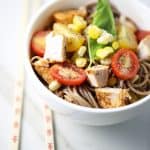 Soba noodle salad