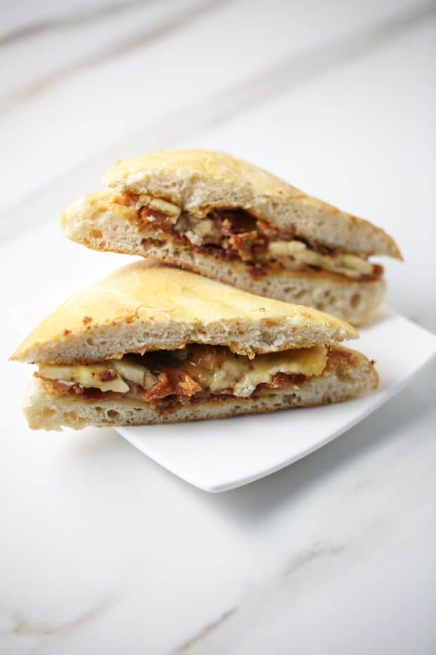 Peanut Butter Banana Bacon Sandwich - Food Flavorz